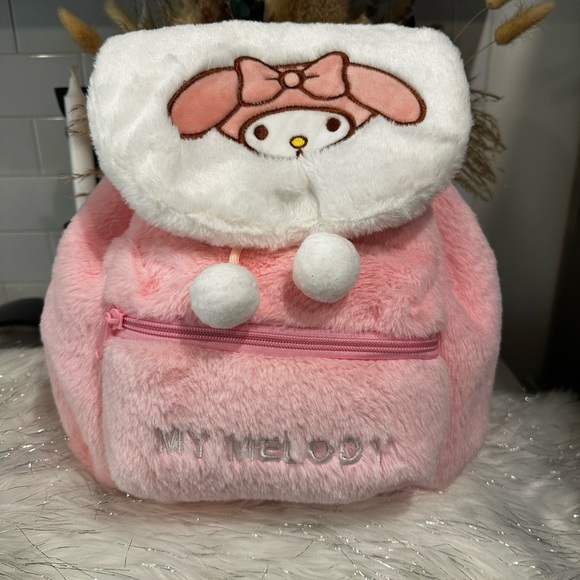 🎉Brand New🎉 My Melody Faux Fur Backpack - Picture 3 of 8